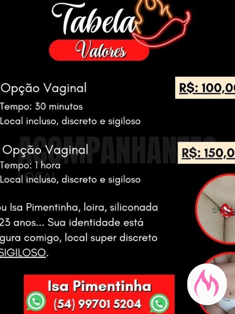 sigilo e prazer garantidos
